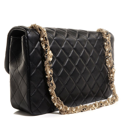 Chanel Lambskin Medium Westminster Pearl Flap Black 3 of 8