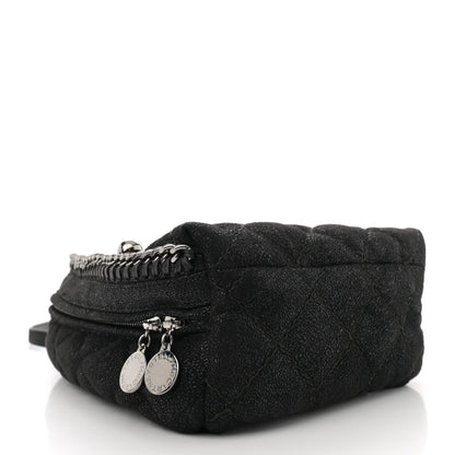 Stella McCartney Shaggy Deer Quilted Mini Falabella Backpack Black 4 of 9