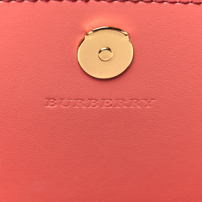 Burberry Grainy Calfskin House Check Henley Wallet On Chain Cinnamon Red 13 of 16