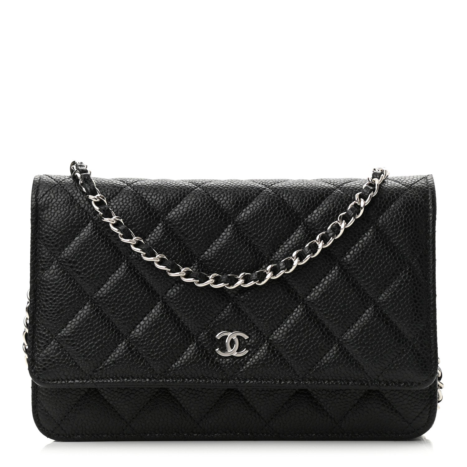 Chanel Caviar Quilted Wallet On Chain WOC Black 1 of 12