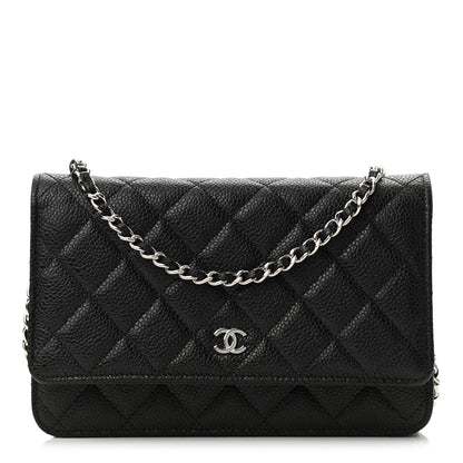 Chanel Caviar Quilted Wallet On Chain WOC Black 1 of 12