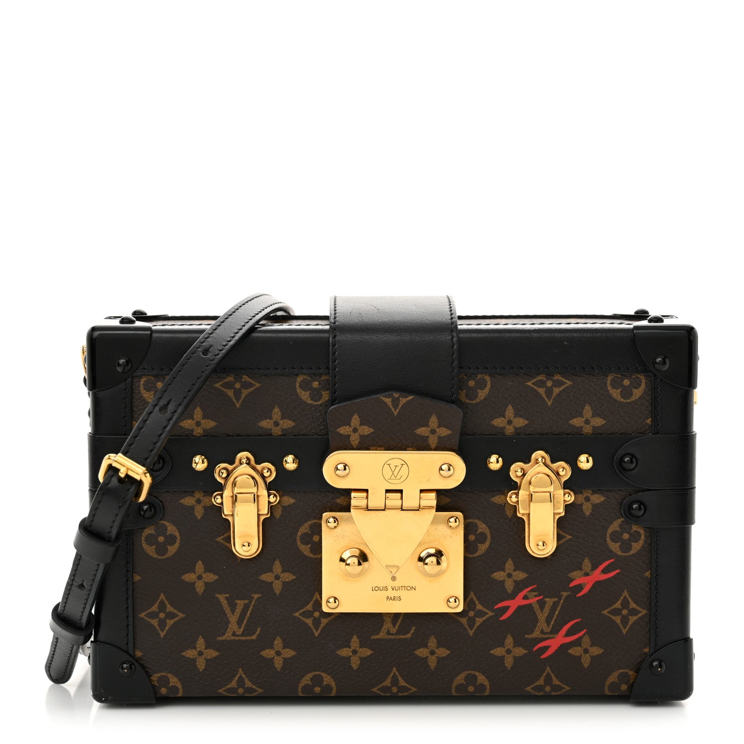 Louis Vuitton Monogram Petite Malle Black 1 of 12