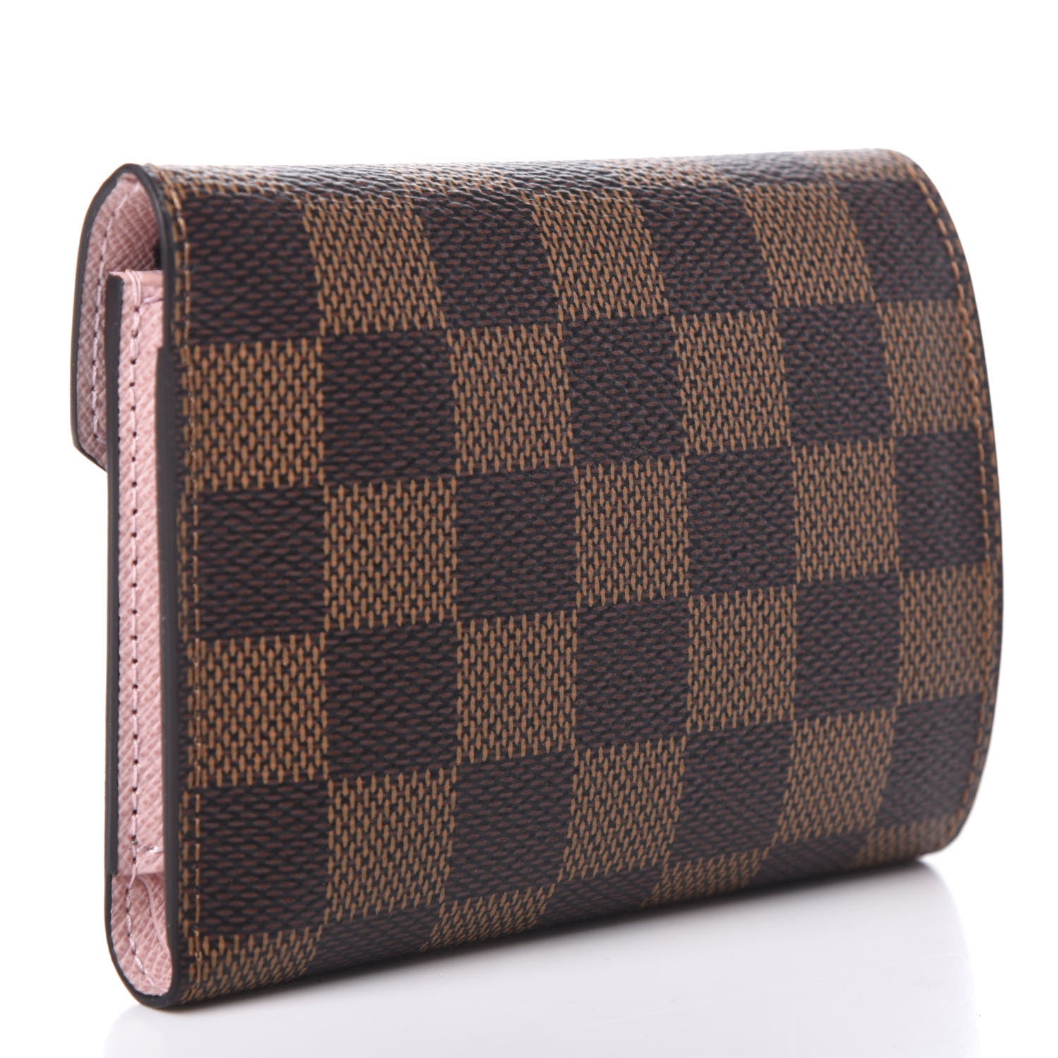 Louis Vuitton Damier Ebene Victorine Wallet Rose Ballerine 3 of 6