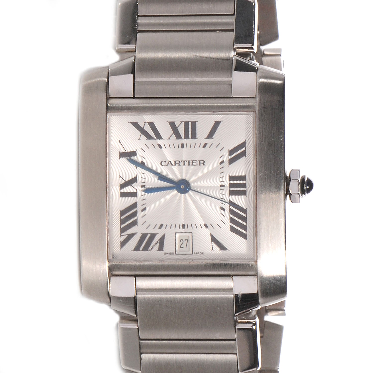Cartier Stainless Steel 28mm Tank Francaise Automatic Watch 1 of 7