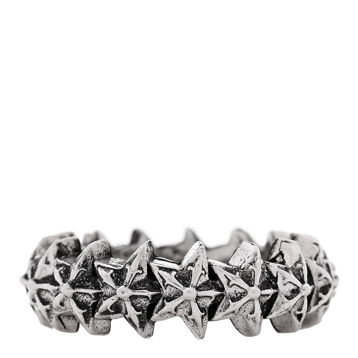 Chrome Hearts Sterling Silver Star Band Ring 49 4.75 3 of 6