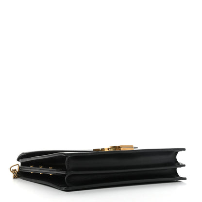 Saint Laurent Smooth Calfskin Monogram Cassandra Clasp Bag Black 4 of 19