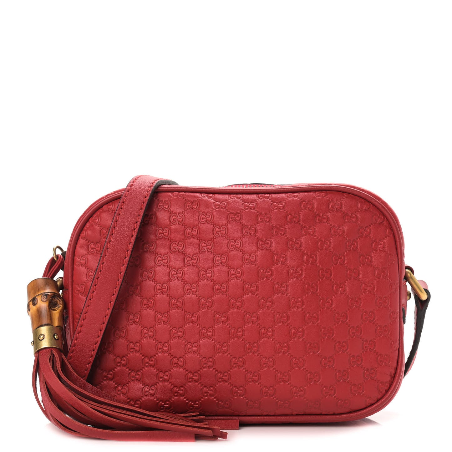 Microguccissima Sunshine Disco Crossbody Bag Red