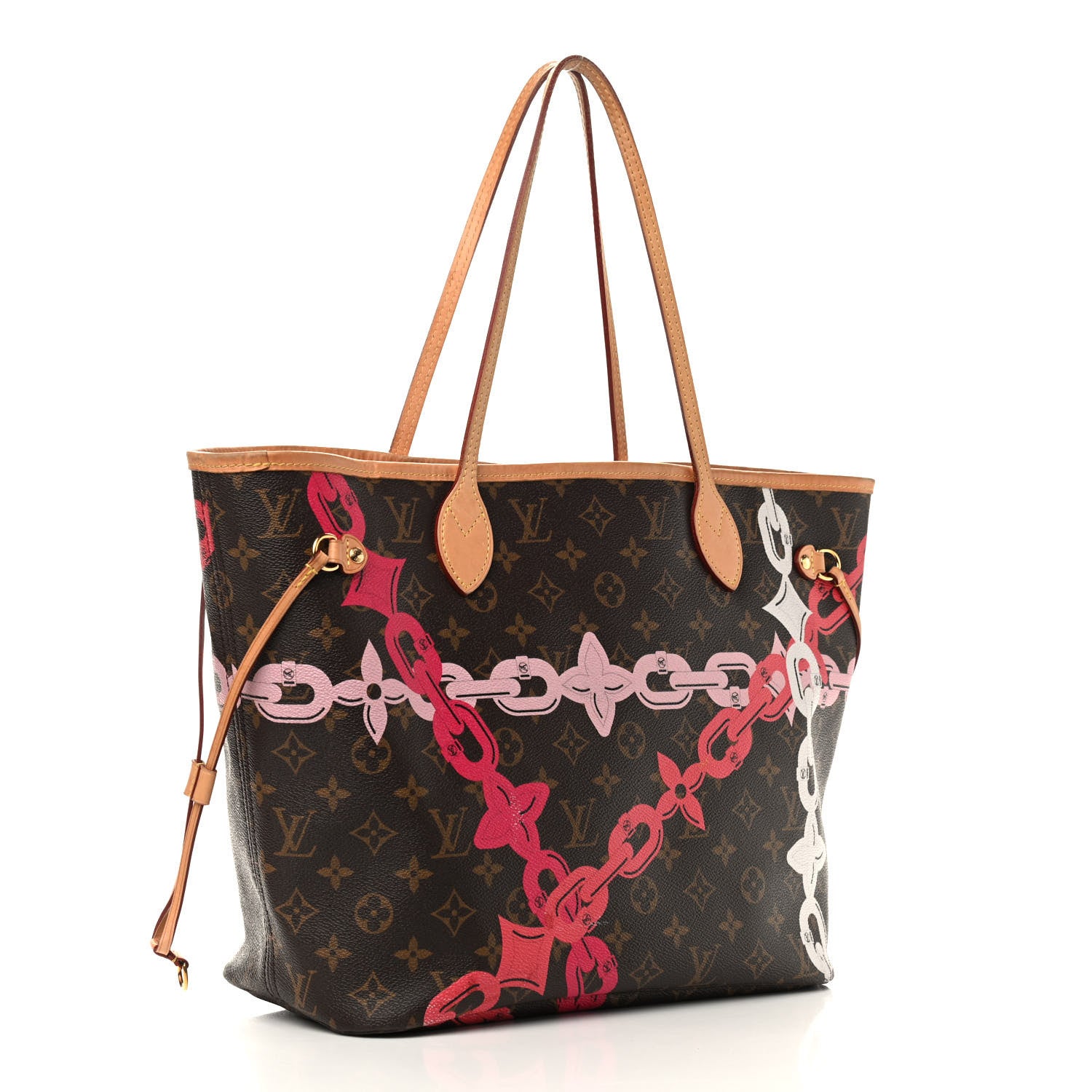Louis Vuitton Monogram Bay Neverfull MM Rose Ballerine Poppy 3 of 12