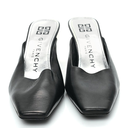 Givenchy Calfskin Look Back Square Toe Mule Pumps 40.5 Black 2 of 9