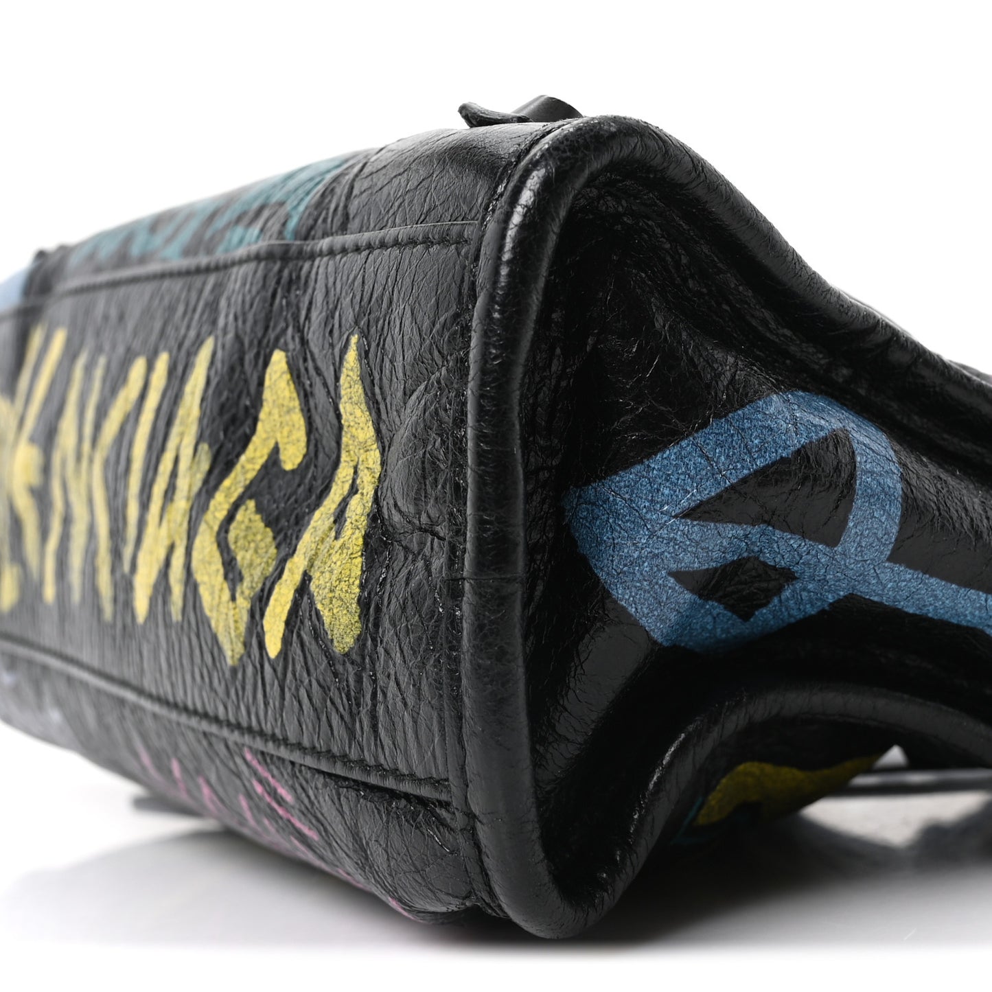 Agneau Arena Graffiti All Over Classic Hardware Mini City Black Multicolor