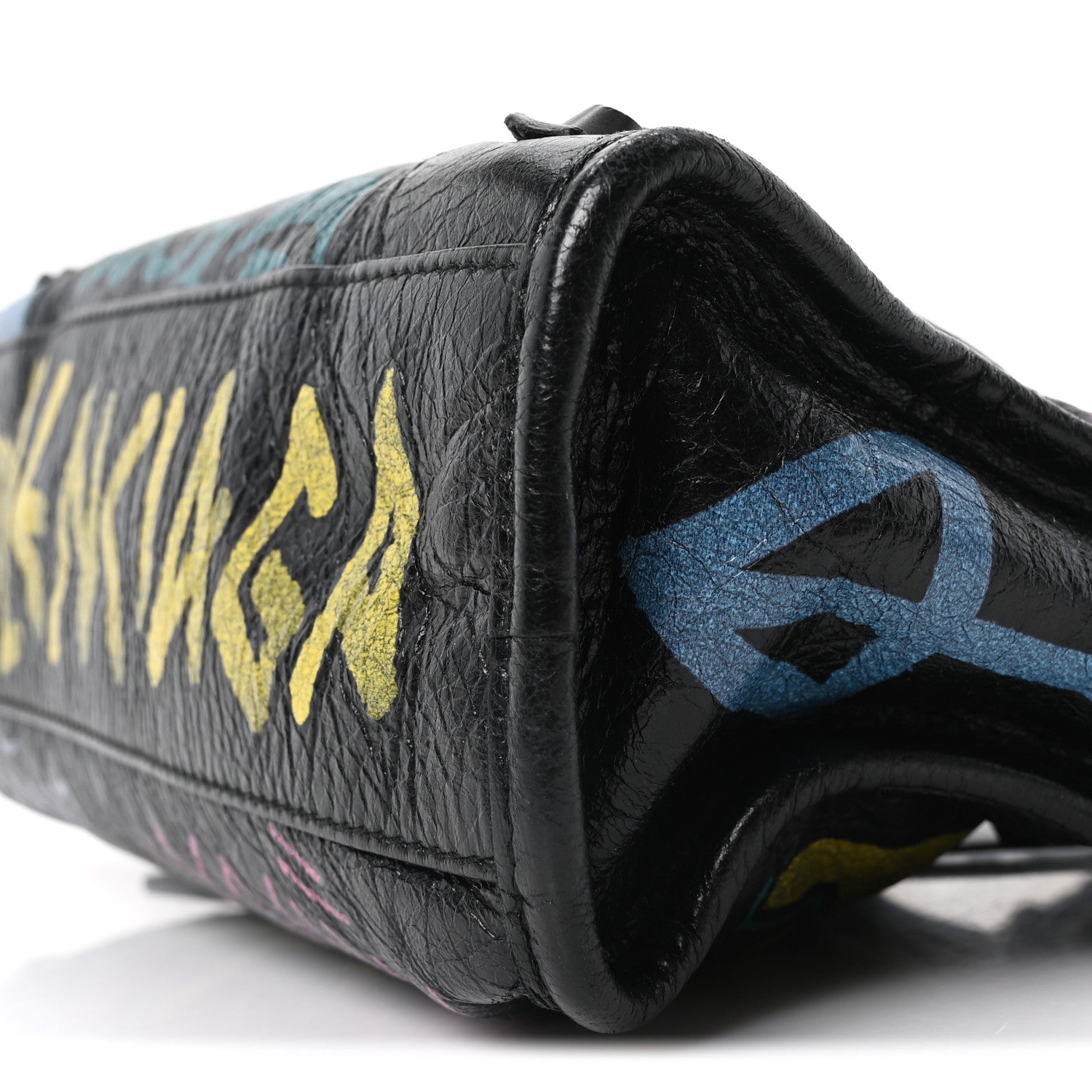 Balenciaga Agneau Arena Graffiti All Over Classic Hardware Mini City Black Multicolor 11 of 11