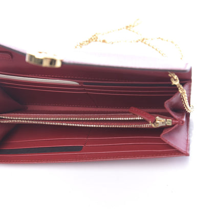 Fendi Vitello Cruise F is Fendi Continental Envelope Wallet on Chain Fragola 5 of 10