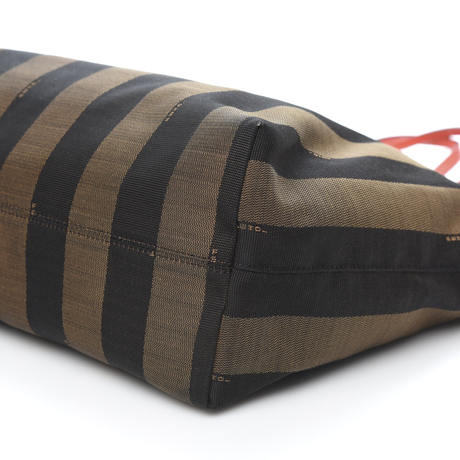 Fendi Pequin Vitello Roll Tote Tobacco Papavero 9 of 13