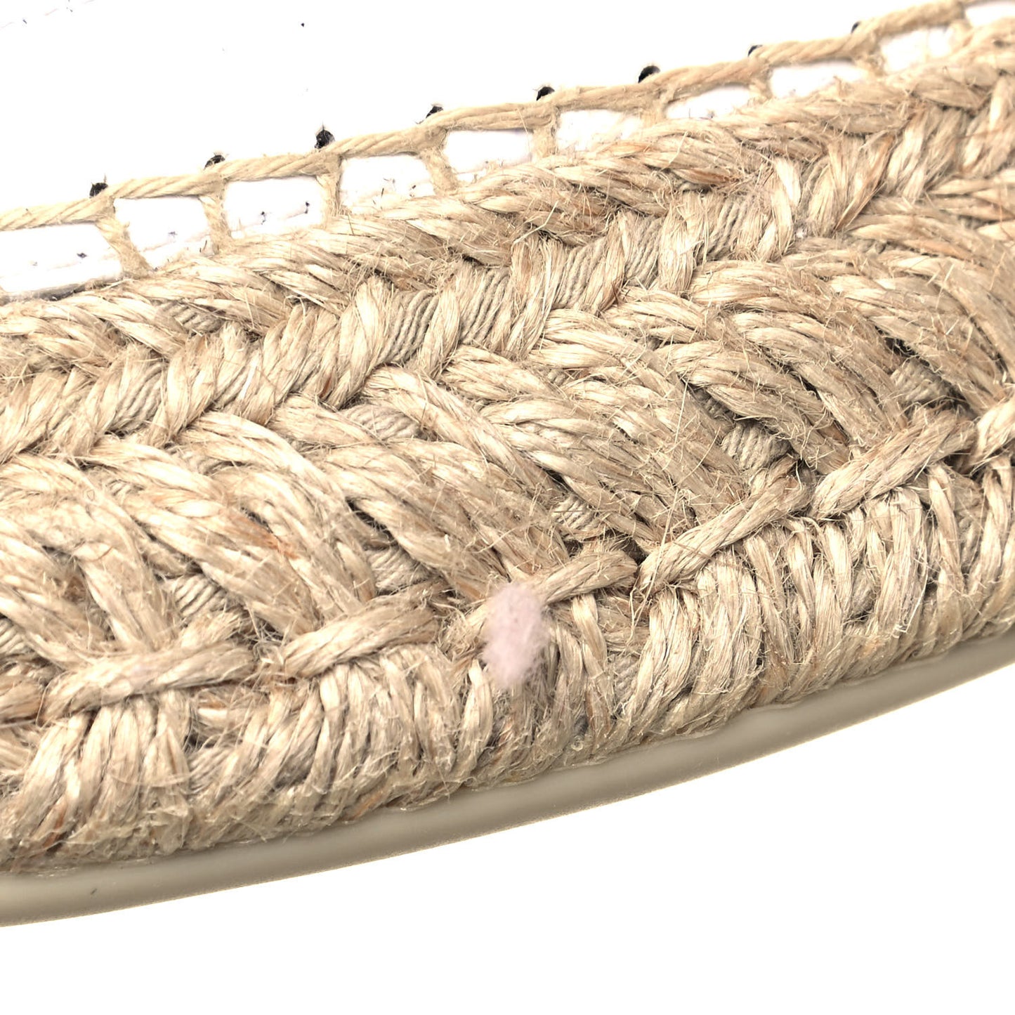 Toile Calfskin Espasneak Flat Sneaker 41 Ivory