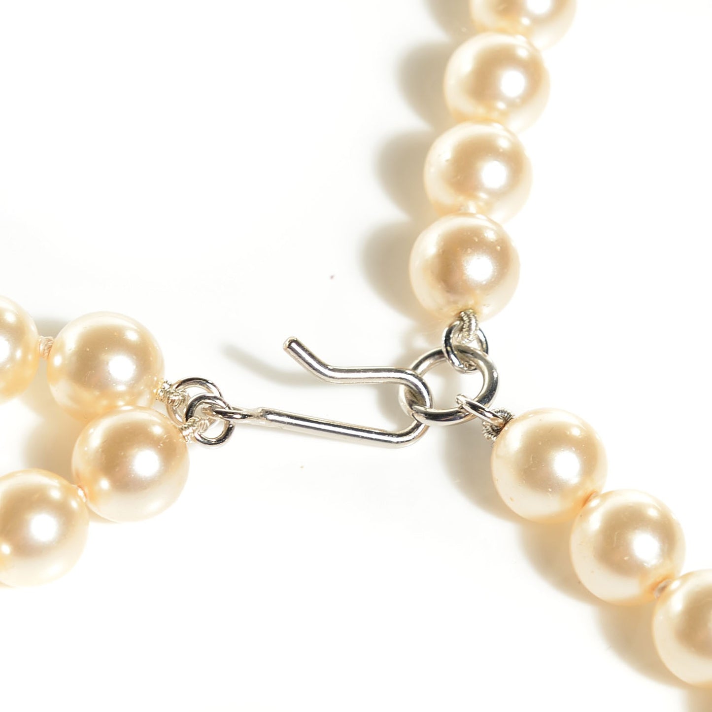 Crystal Pearl CC Belt Silver