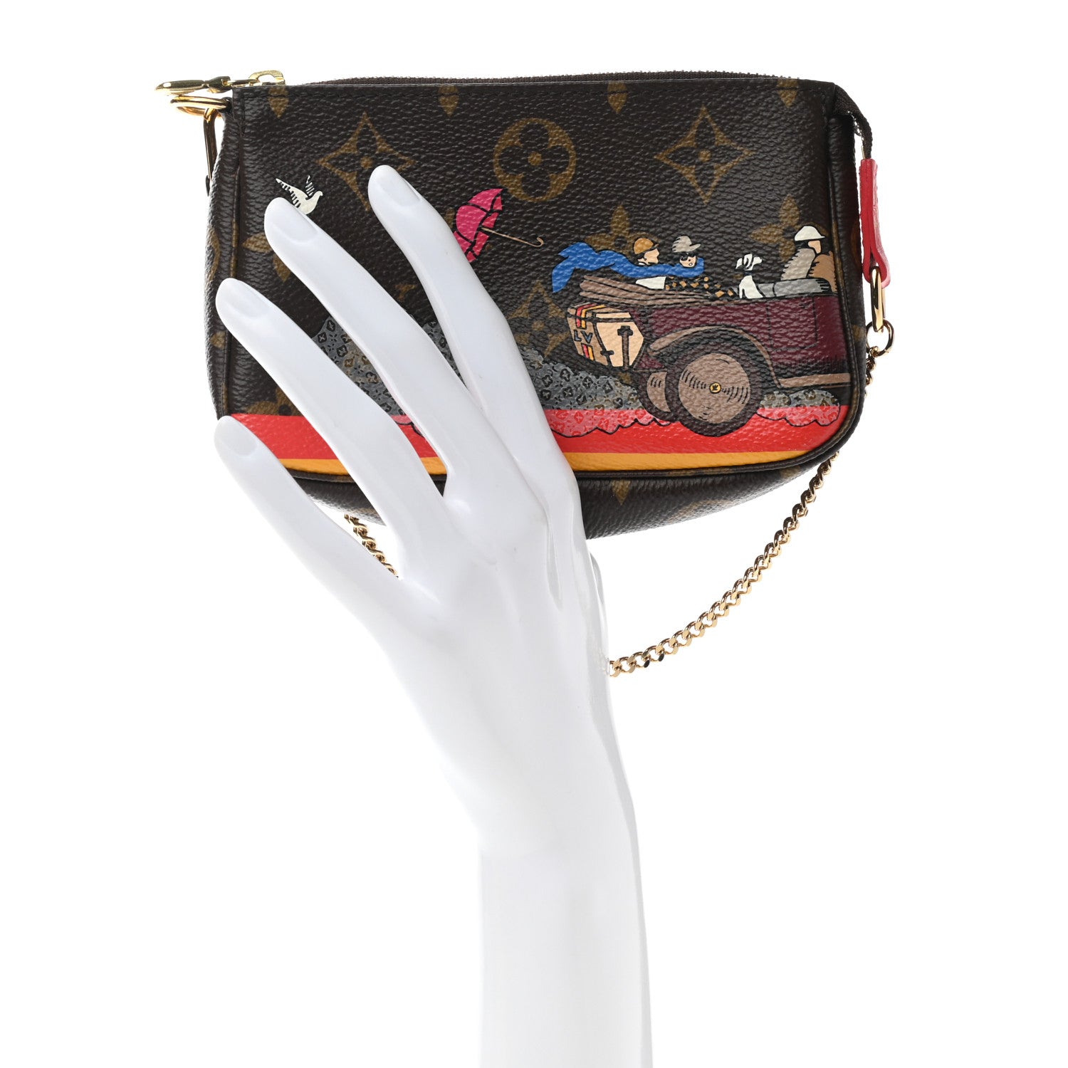 Louis Vuitton Monogram 2015 Christmas Animation Mini Pochette Accessories 2 of 6