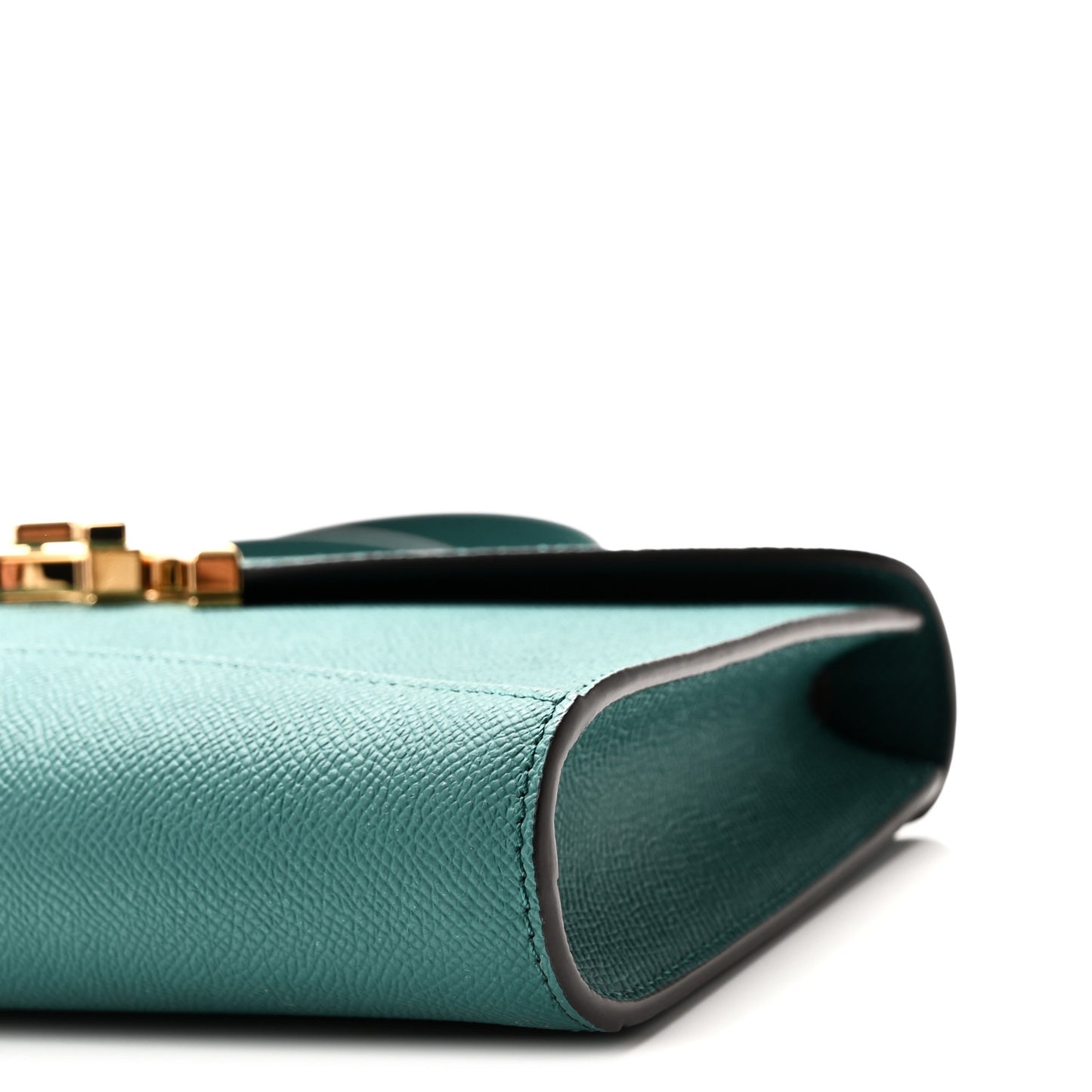 Carat Calfskin Gabrielle Clutch Emerald