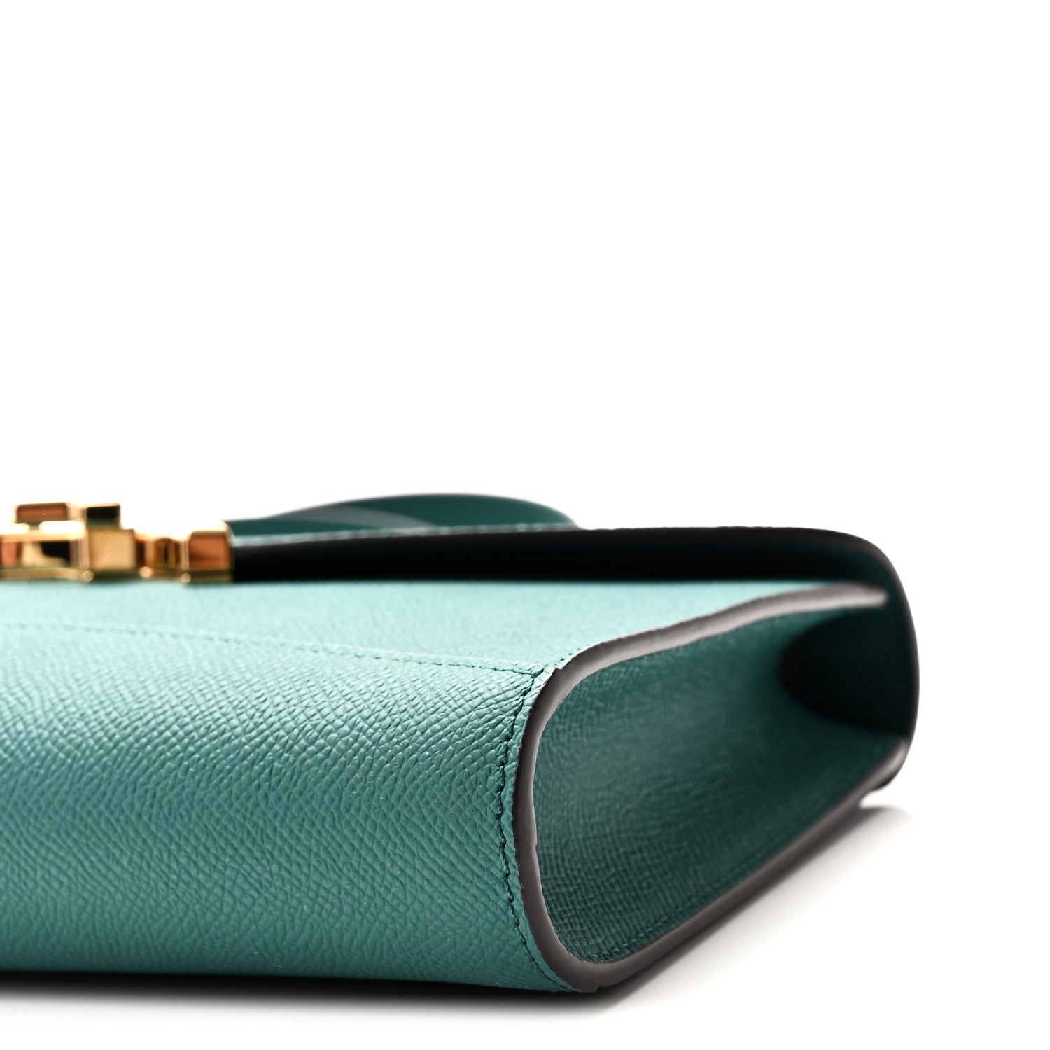 Moynat Carat Calfskin Gabrielle Clutch Emerald 9 of 9