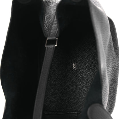 Hermes Taurillon Clemence Picotin Lock 22 MM Black 5 of 12