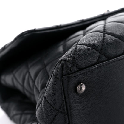 Chanel Caviar Quilted Medium Coco Handle Flap Black 8 of 15