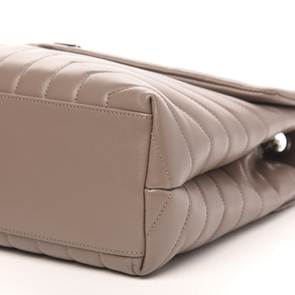 Saint Laurent Calfskin Y Quilted Monogram Medium Loulou Chain Satchel Dark Beige 9 of 9
