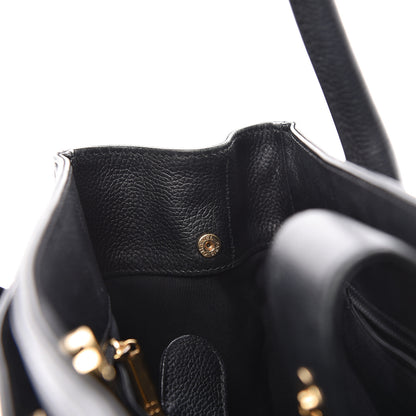 Chanel Calfskin Small Cerf Shopper Tote Black 11 of 17
