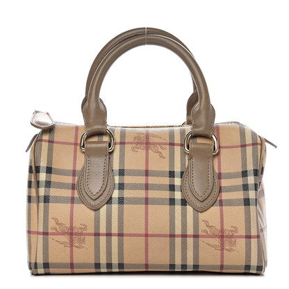 Burberry Haymarket Check Small Chester Bowling Bag Beige 1 of 16