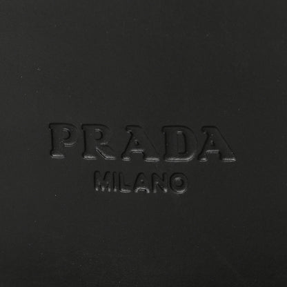 Prada Spazzolato Metal Triangle Logo 50mm Loafers 38 Black 6 of 7