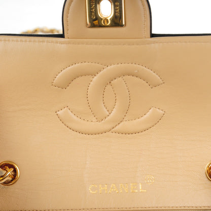 Chanel Lambskin Quilted Mini Square Flap Beige 7 of 9
