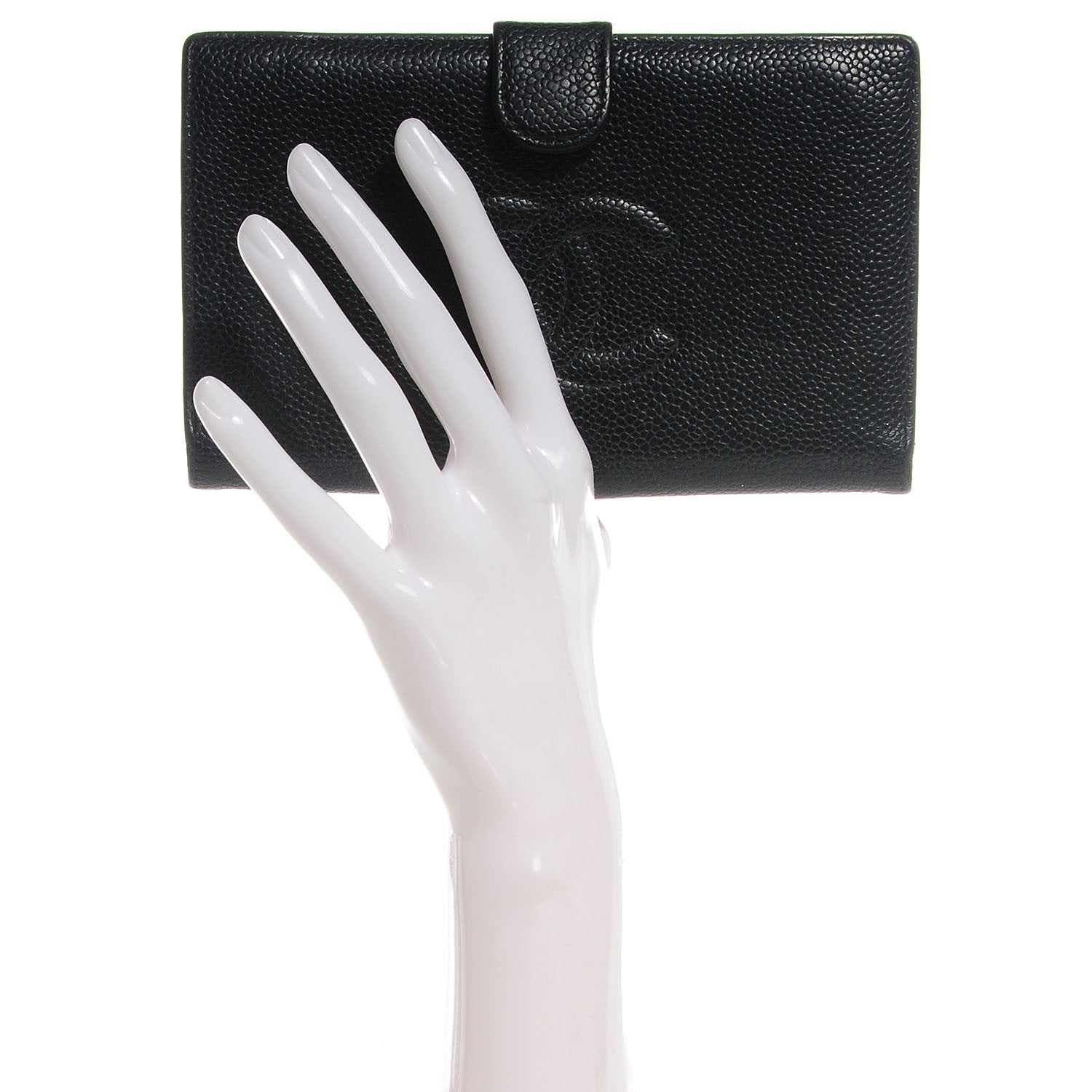 Chanel Caviar Timeless CC French Wallet Black 2 of 7