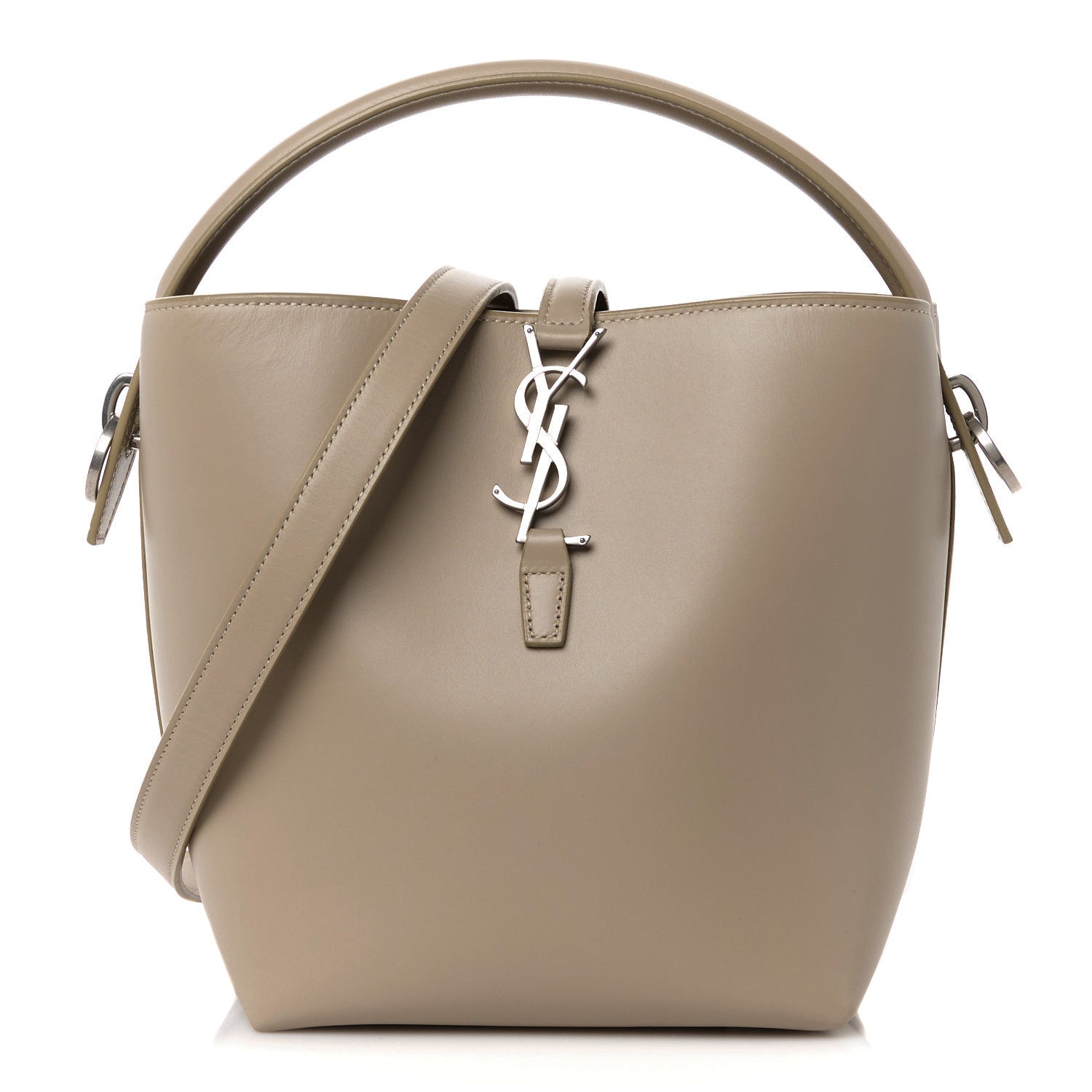 Saint Laurent Shiny Calfskin Le 37 Bucket Bag Sea Salt 1 of 11