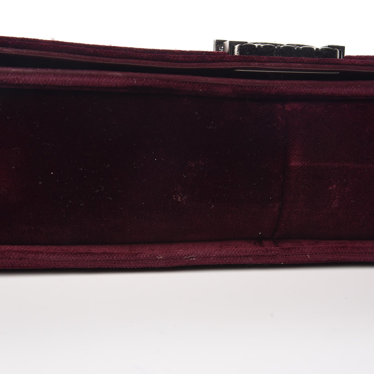 Chanel Velvet Tweed Large Boy Flap Burgundy 10 of 20