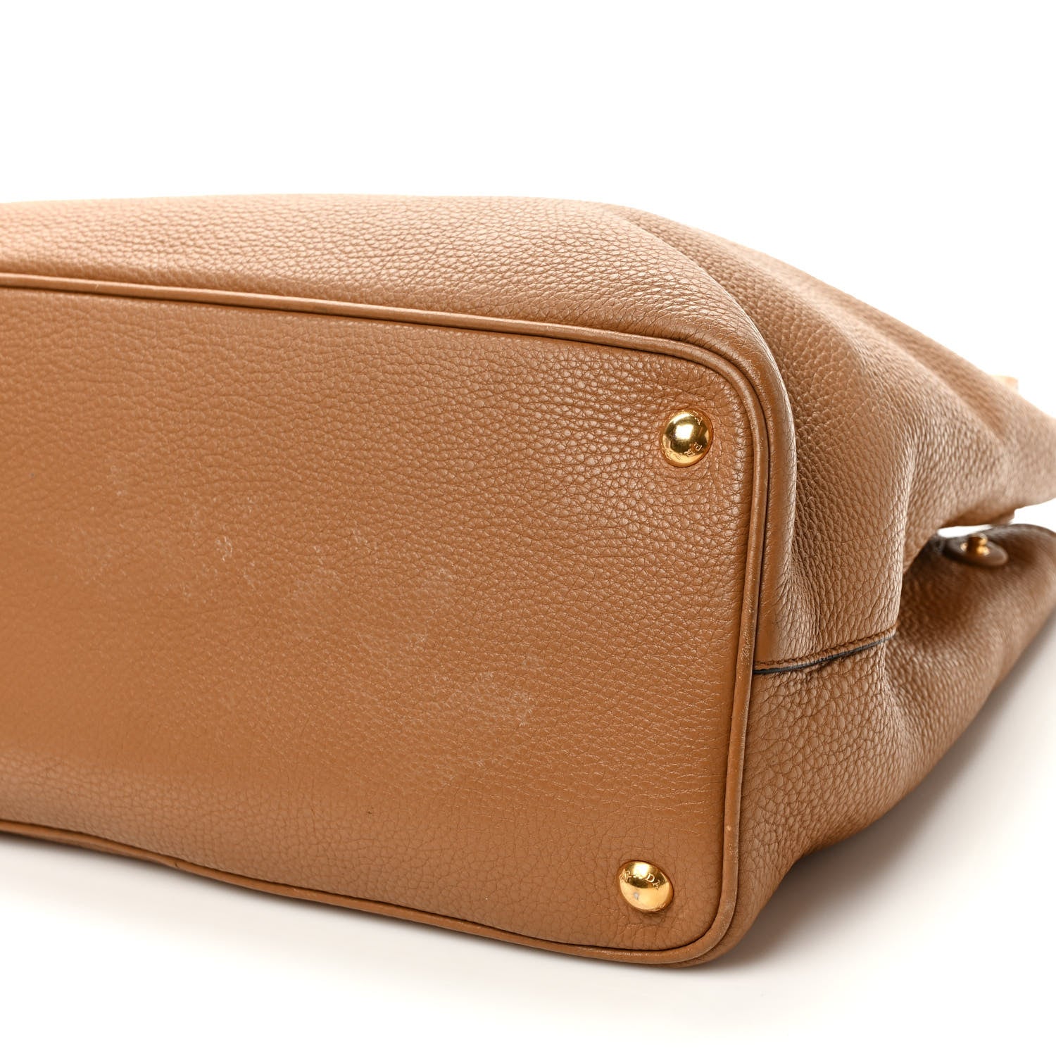 Prada Vitello Phenix Shoulder Bag Caramel 9 of 11