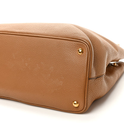 Prada Vitello Phenix Shoulder Bag Caramel 9 of 11