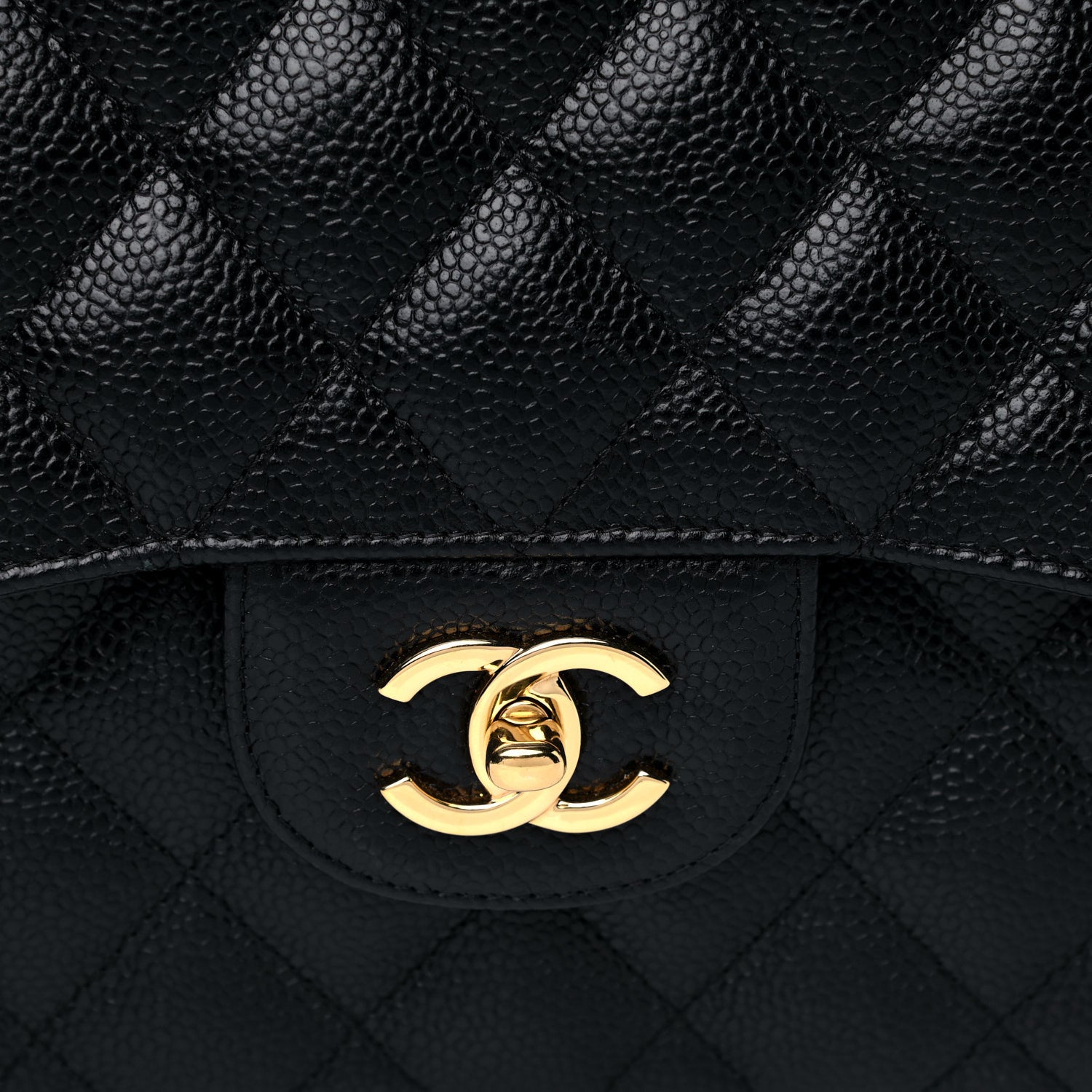Chanel Caviar Quilted Jumbo Double Flap Black 8 of 10