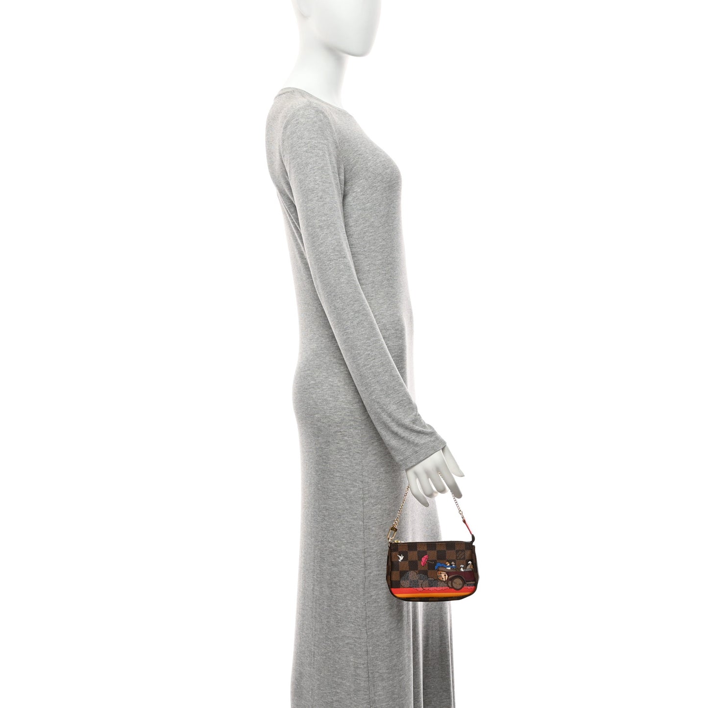 Damier Ebene 2015 Christmas Animation Mini Pochette Accessories