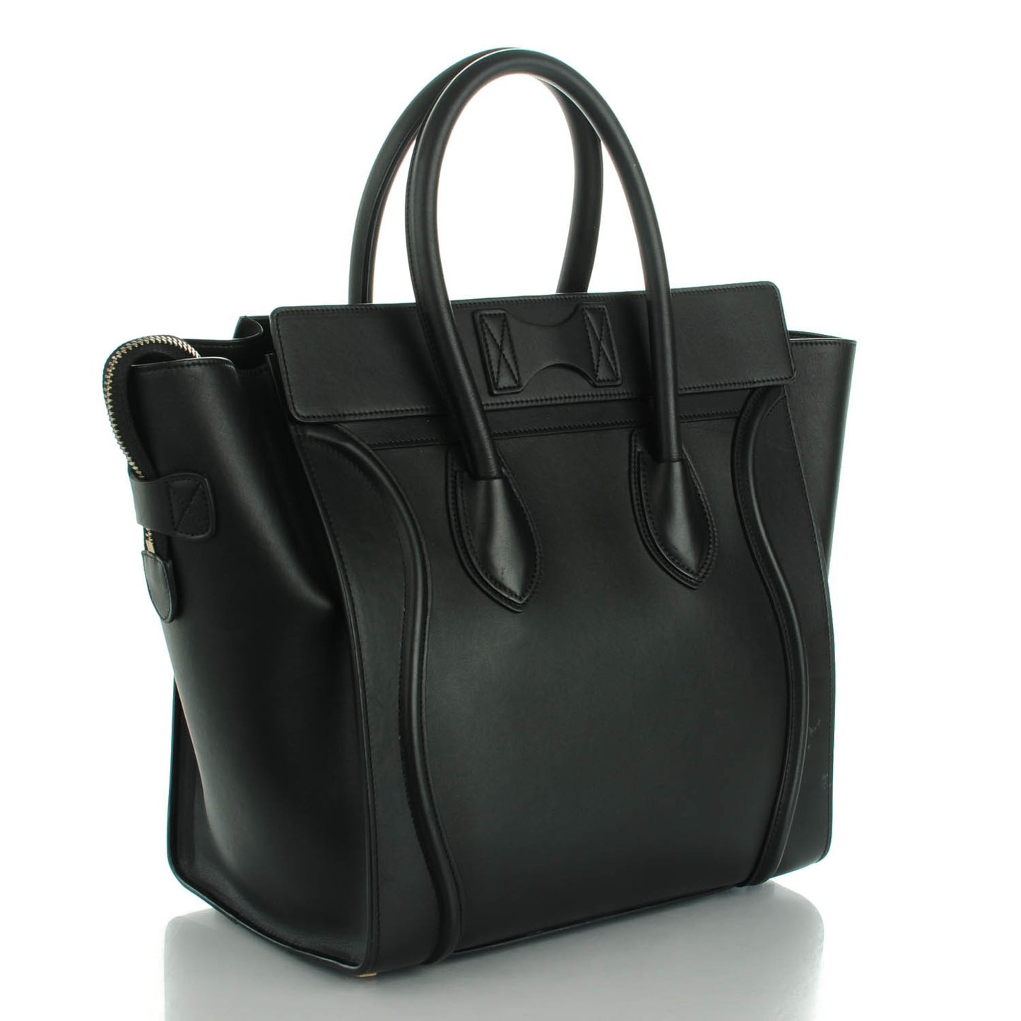 Smooth Calfskin Mini Luggage Black