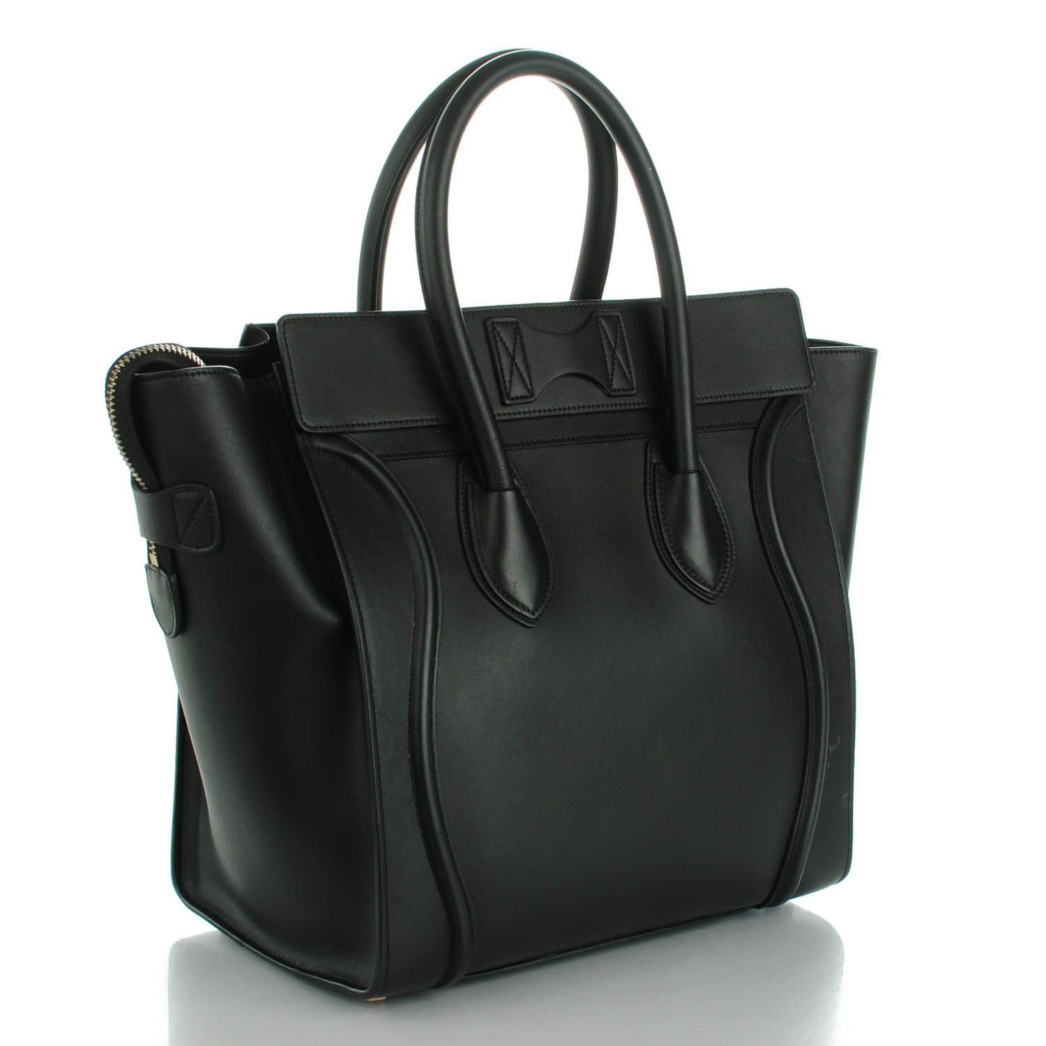 Celine Smooth Calfskin Mini Luggage Black 3 of 8