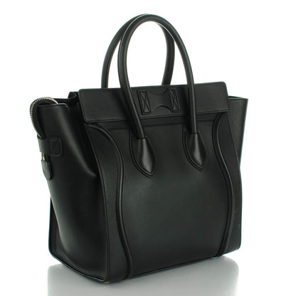 Celine Smooth Calfskin Mini Luggage Black 3 of 8