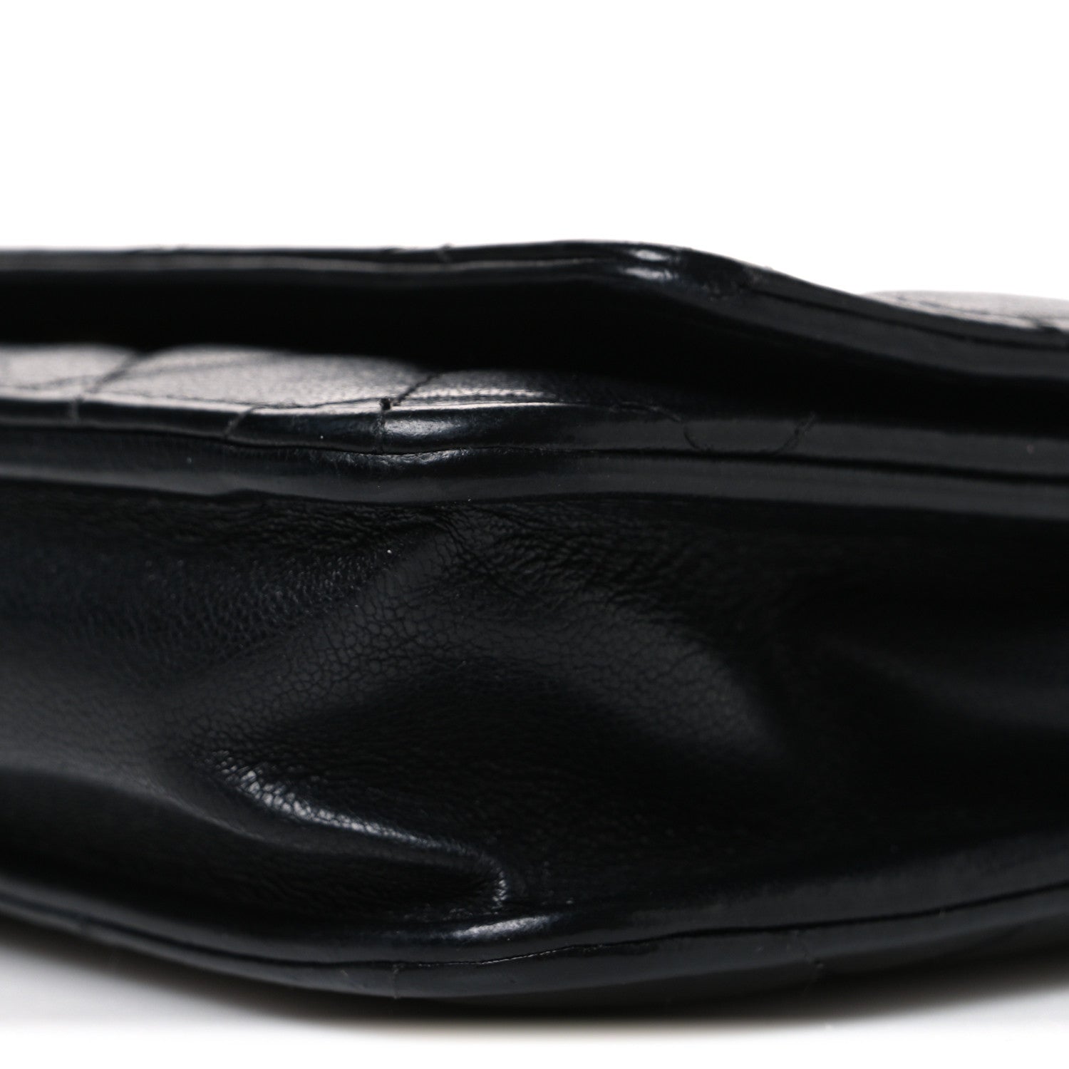 Chanel Lambskin Quilted Wallet On Chain WOC Black 11 of 11