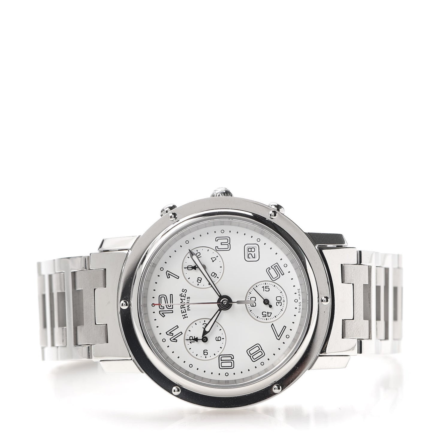 Stainless Steel 38mm Clipper Chronograph Quartz Watch