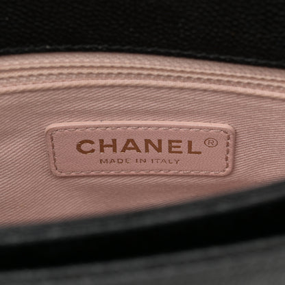 Chanel Grained Calfskin Quilted Medium Cuba Top Handle Flap Black 6 of 13