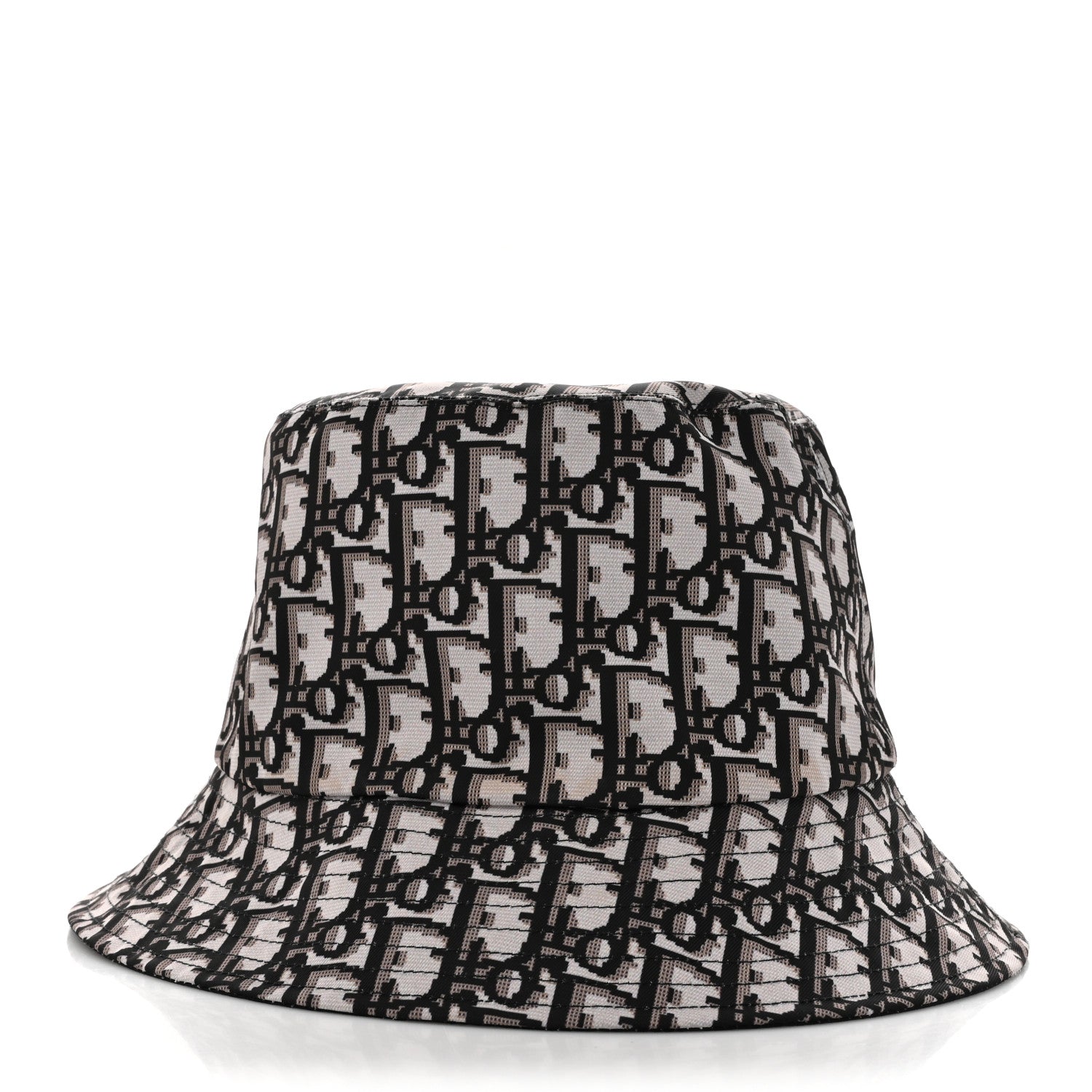 Christian Dior Oblique Reversible Teddy-D Brim Bucket Hat 58 Black 6 of 13