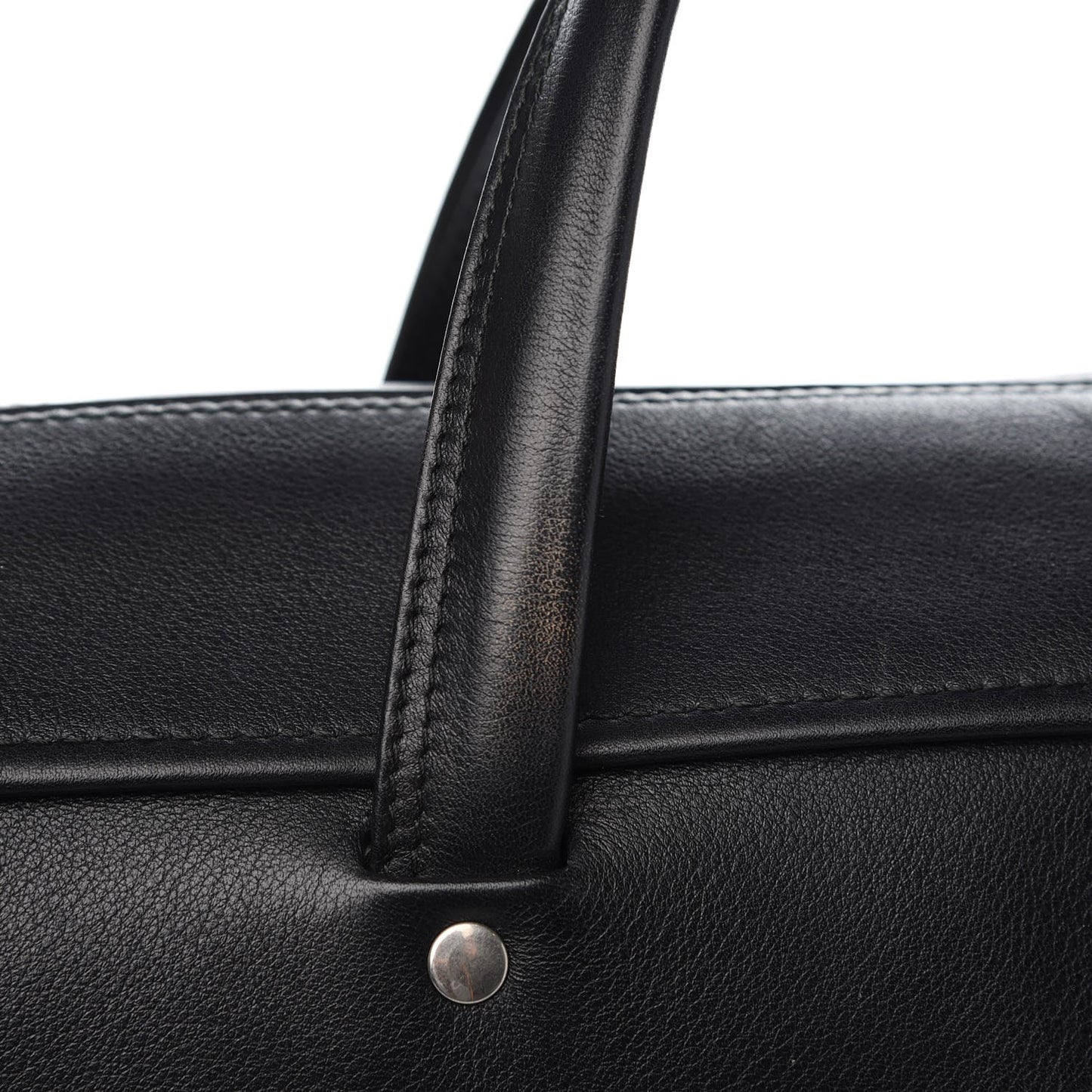 Calfskin M Triangle Duffle Black