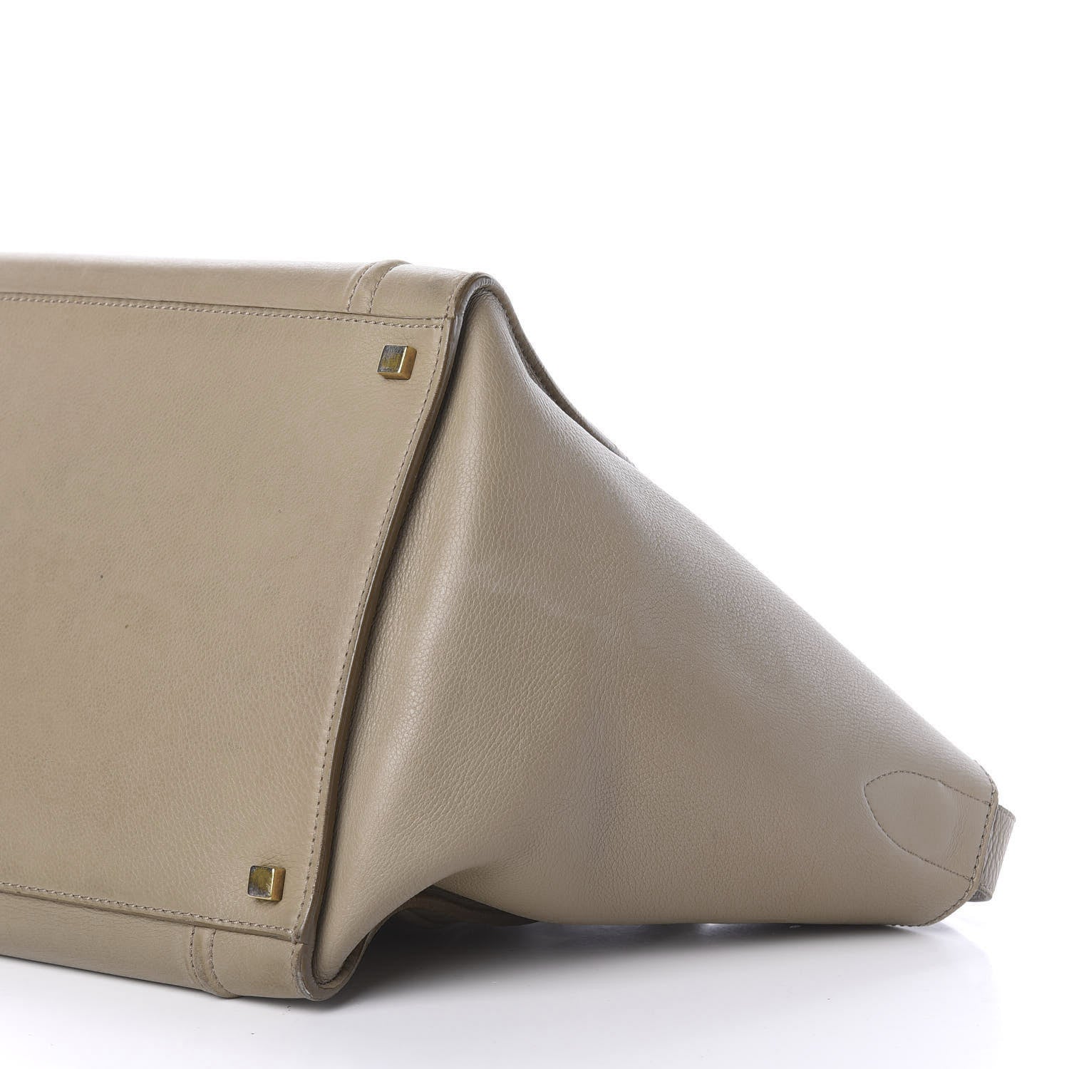 Celine Drummed Calfskin Medium Phantom Luggage Beige 7 of 13