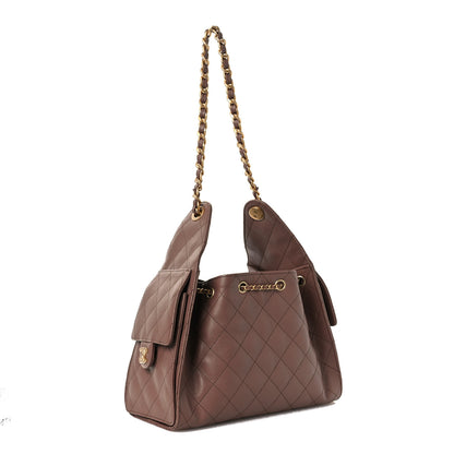 Chanel Caviar Quilted Small Chanel 25 Handbag Brown 3 of 11