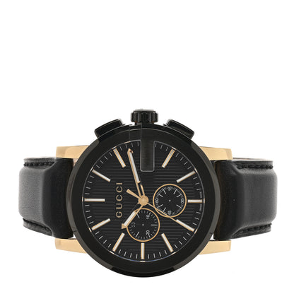 Gucci PVD Stainless Steel Calfskin 44mm G-Chrono Quartz Watch Black 2 of 4