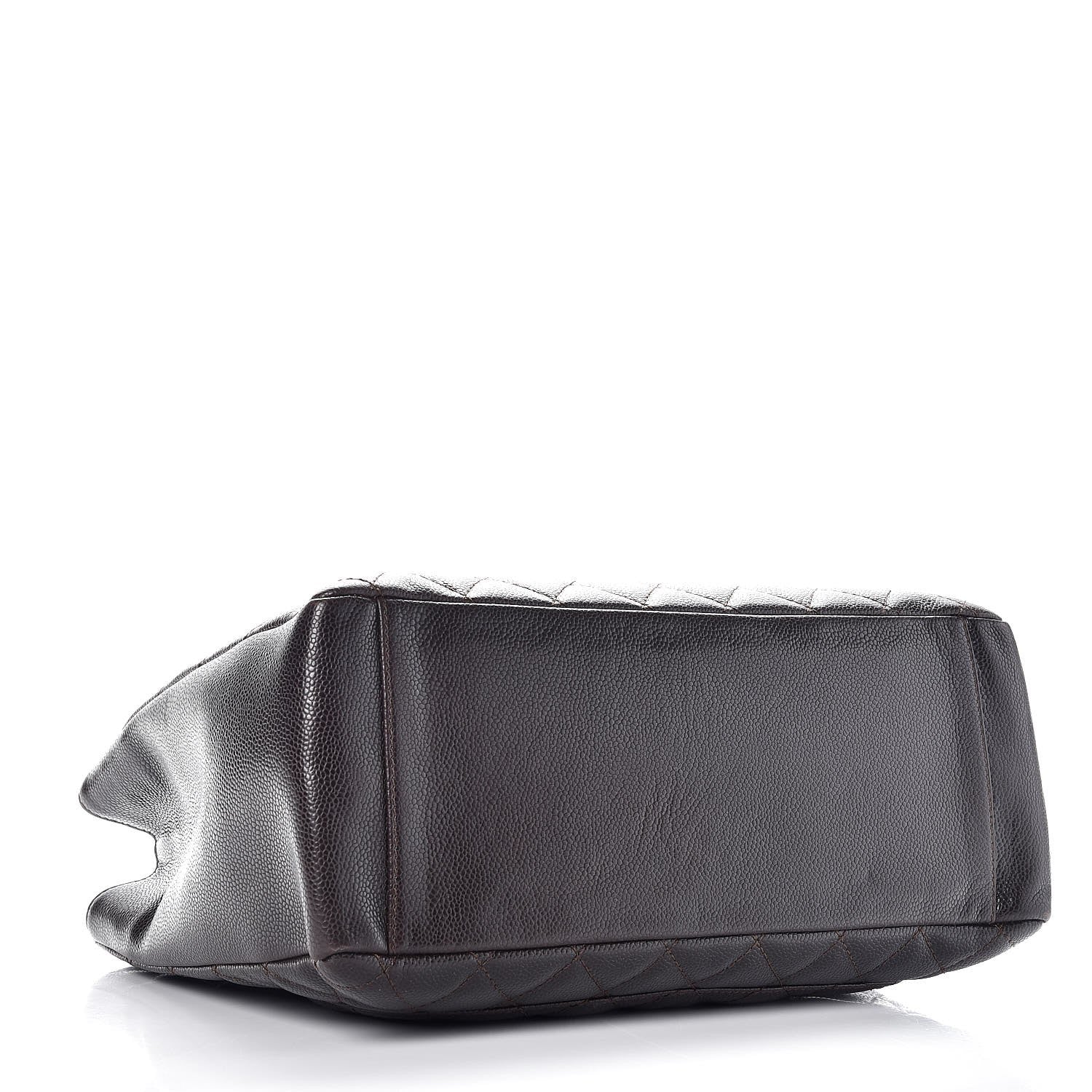 Chanel Caviar Quilted Grand Shopping Tote GST Dark Brown 4 of 7