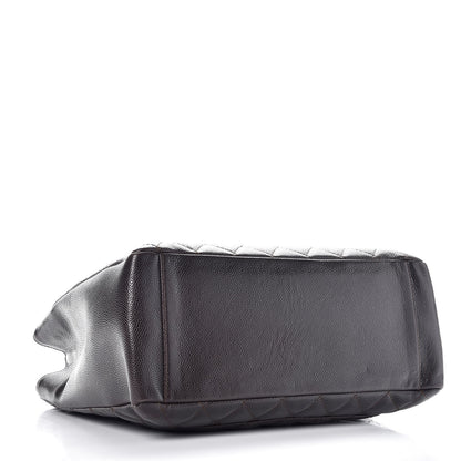 Chanel Caviar Quilted Grand Shopping Tote GST Dark Brown 4 of 7
