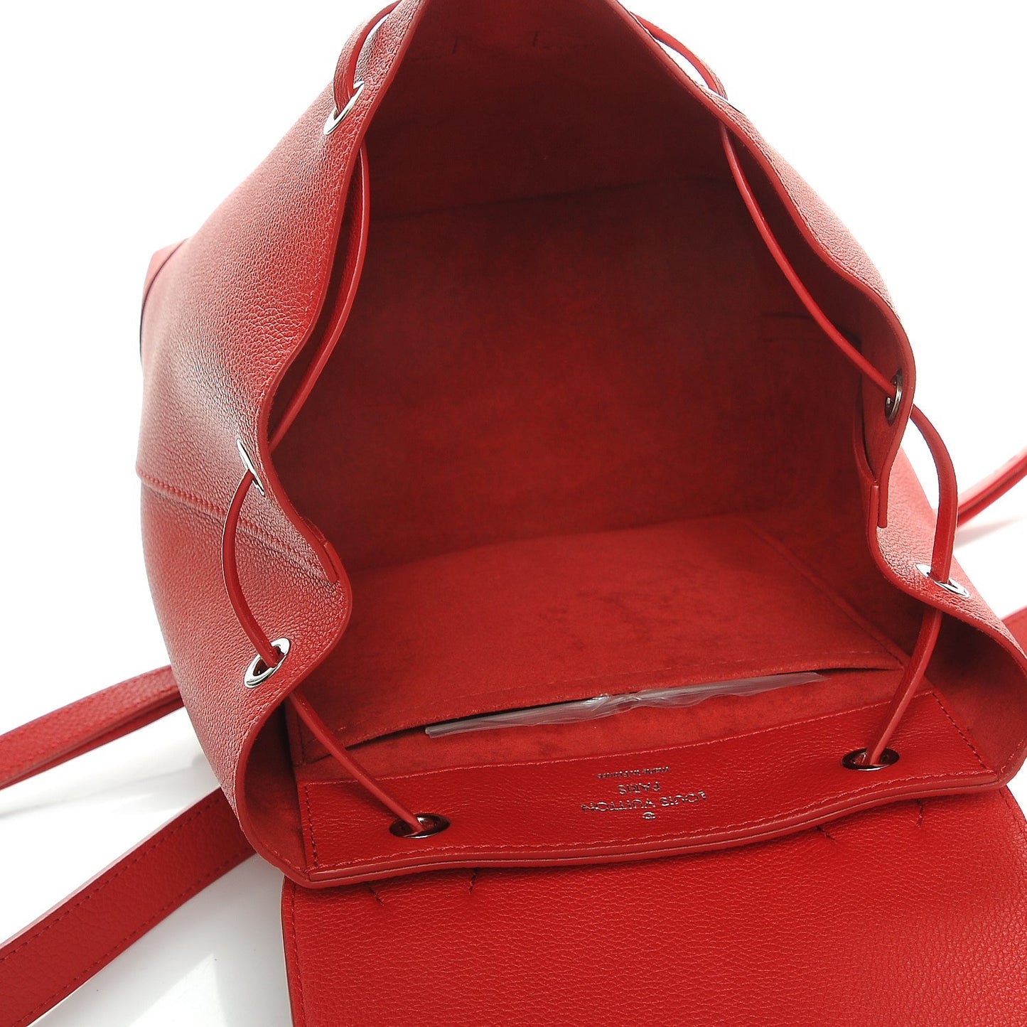 Soft Calfskin Lockme Backpack Rubis